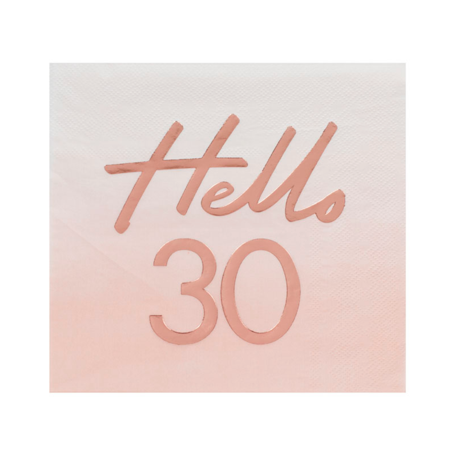"Hello 30" Paper Napkins