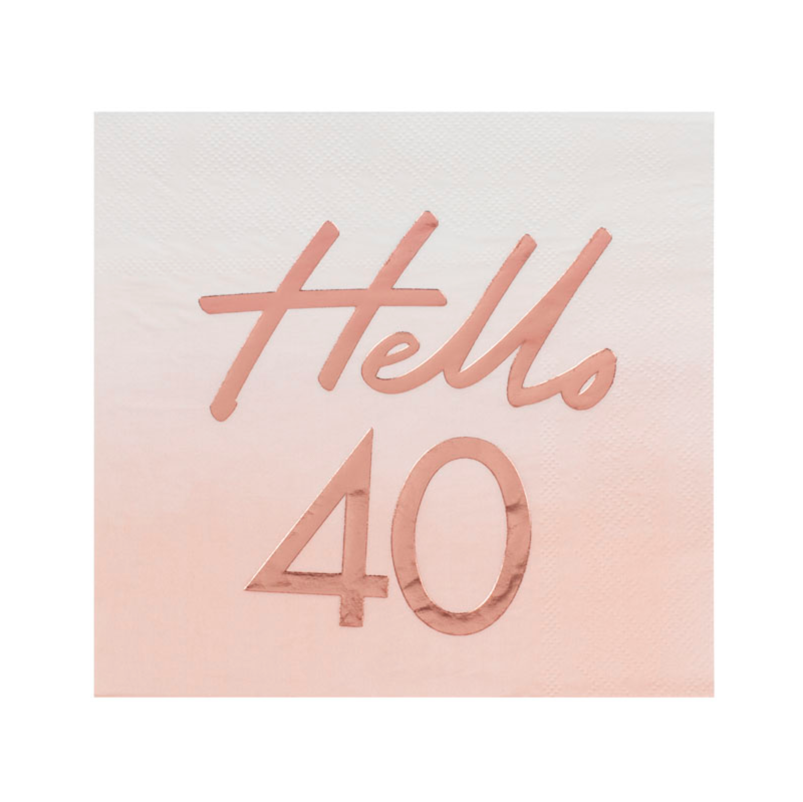 "Hello 40" Paper Napkins