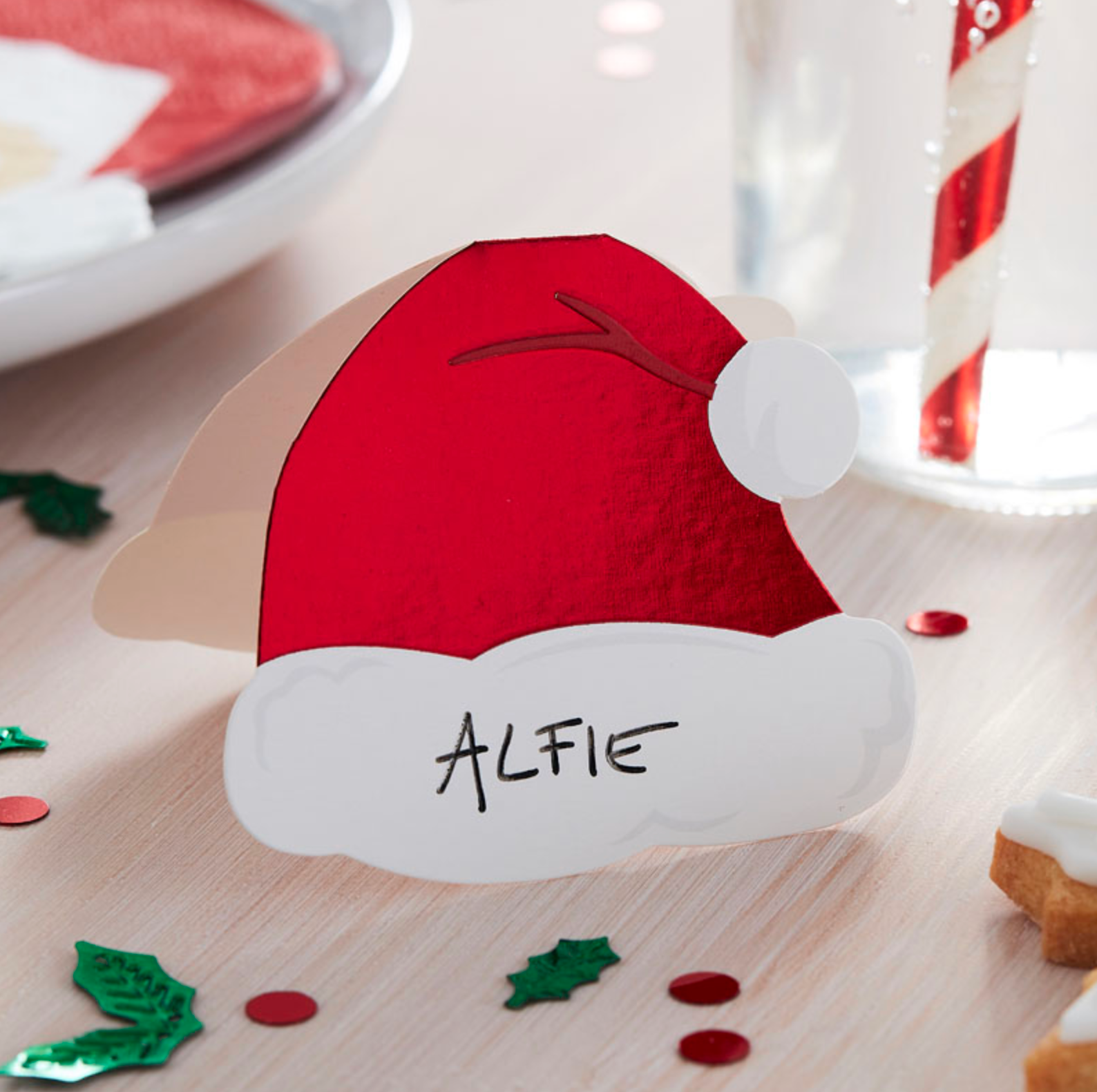 Silly Santa Hat Place Cards