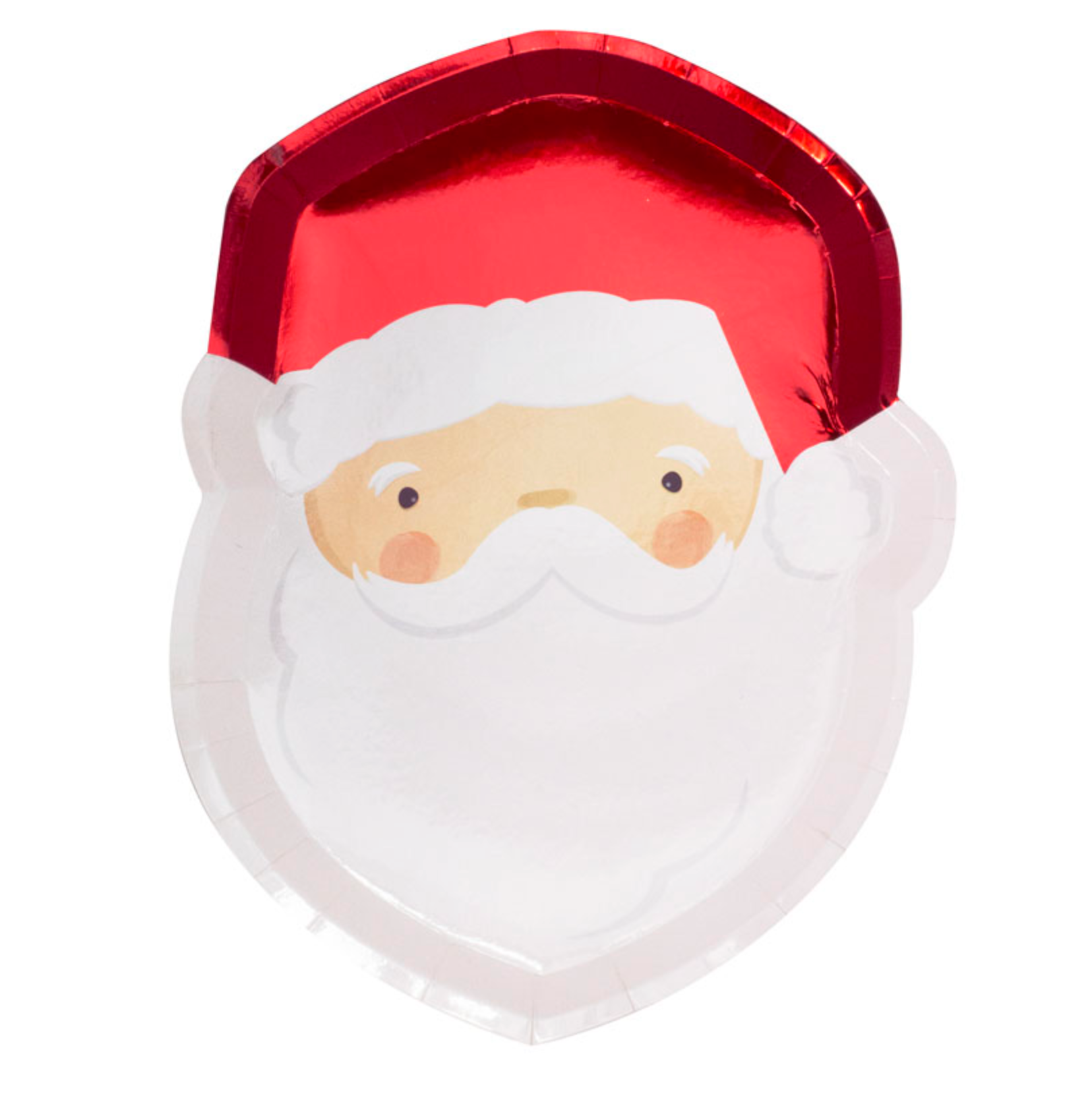 Silly Santa Paper Plates