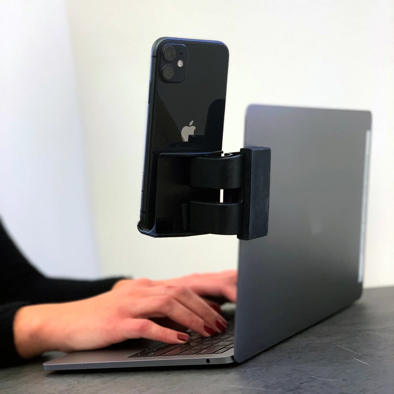 Computer Clip-On Phone Stand