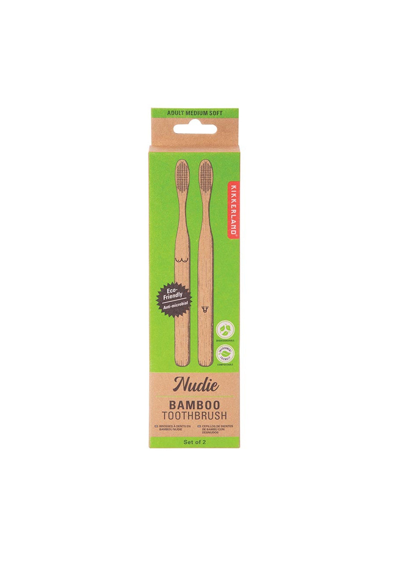 Nudie Bamboo Toothbrush Set