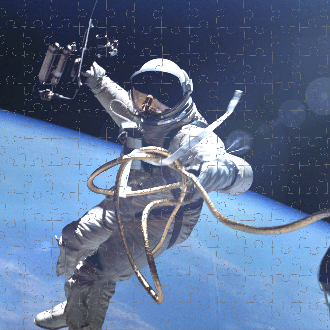 Astronaut Lenticular Motion Puzzles