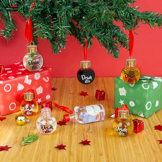 Festive Boozeball Tree Ornaments