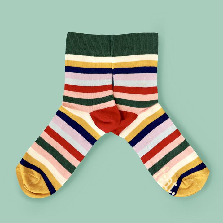 Men’s Striped Summer-Length Socks