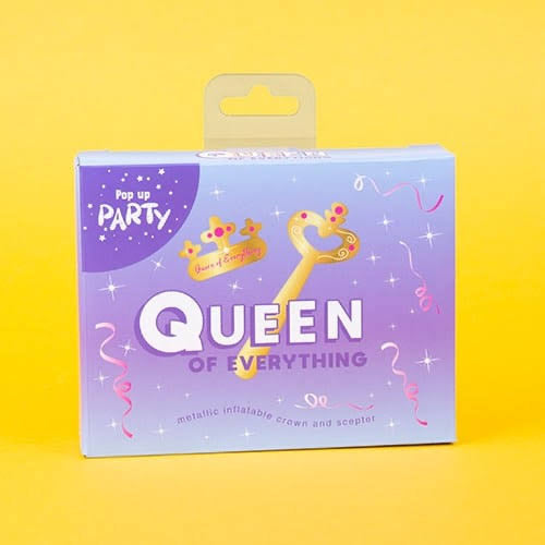 “Queen of Everything” Inflatable Crown Set