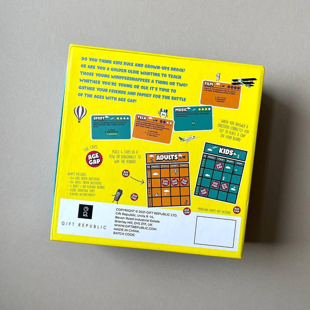 Age Gap Trivia Game