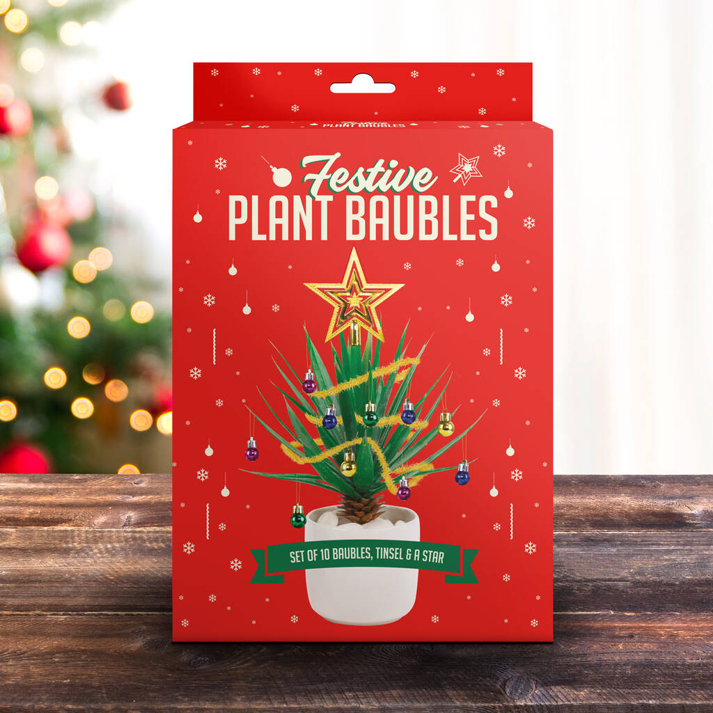 Festive Pot Plant Baubles